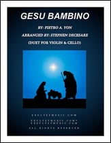 Gesu Bambino (Duet for Violin & Cello) P.O.D. cover